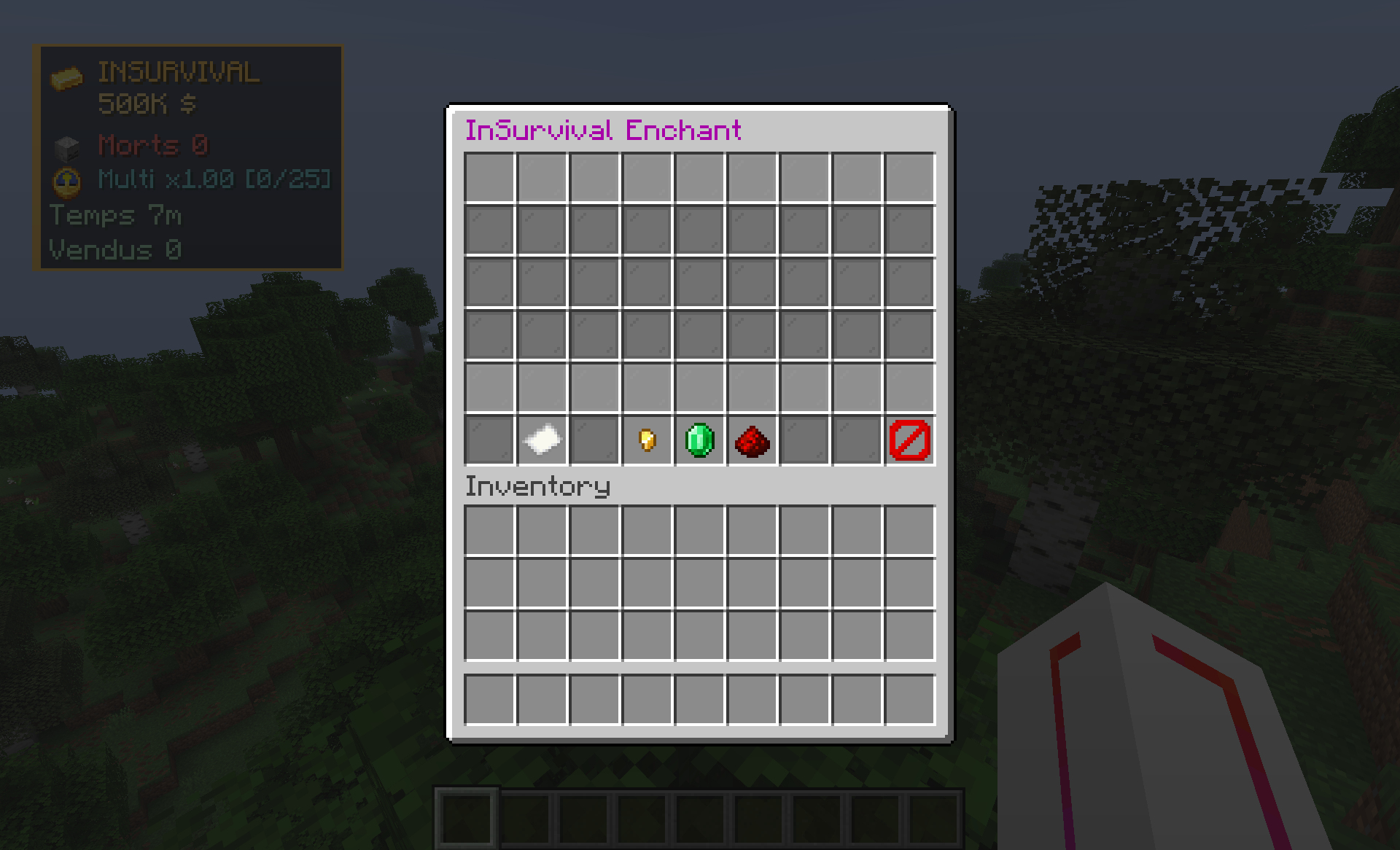 Menu enchantement /enchant
