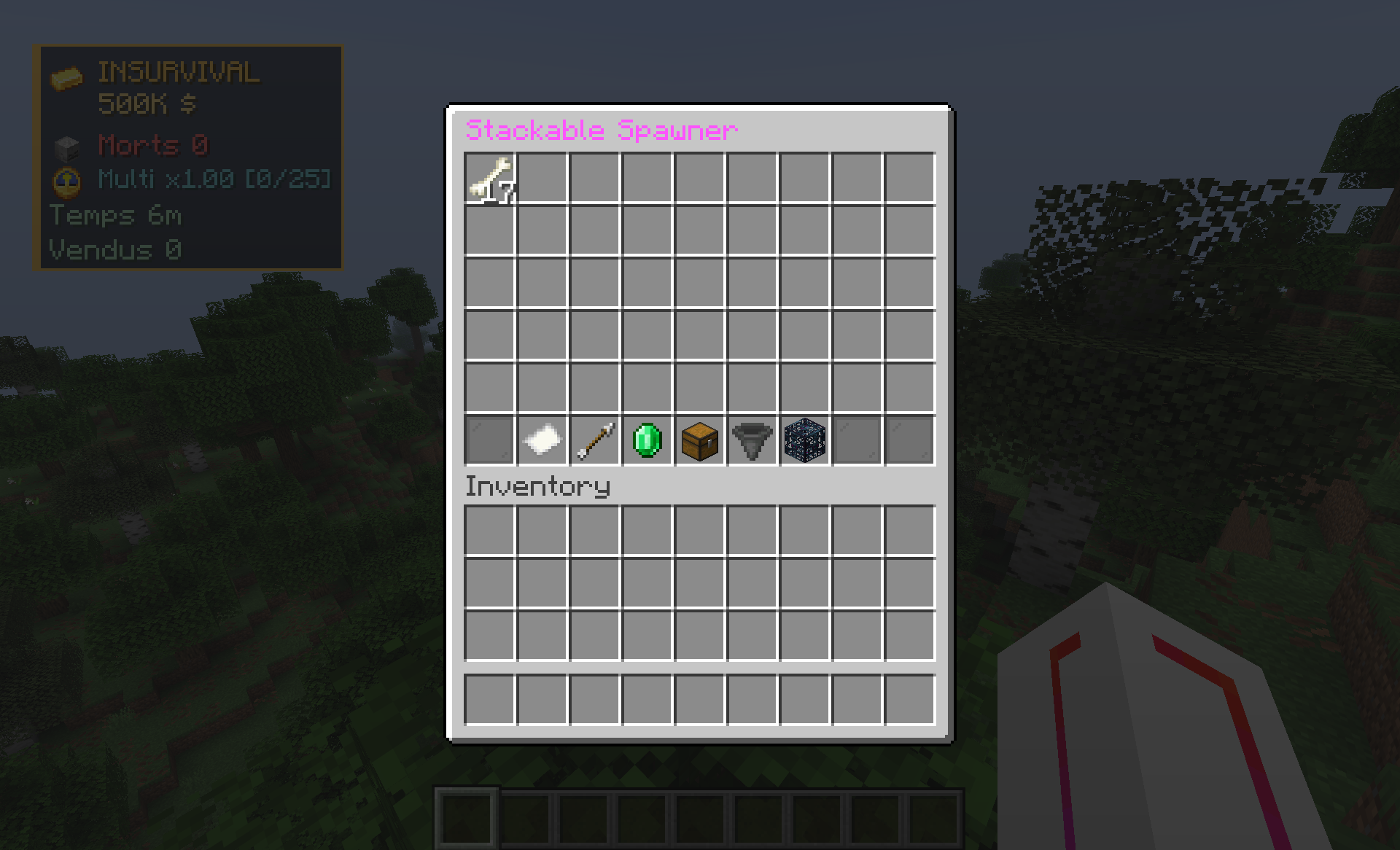 GUI spawner empilable